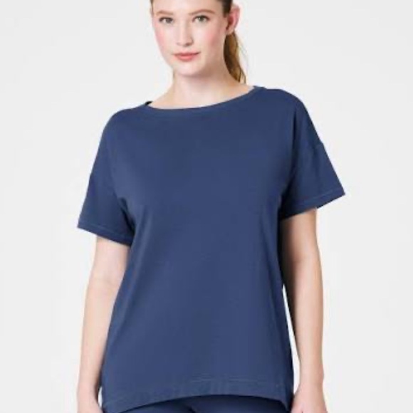 Women's Spanx Active Shirt Classic indigo Women's Top - Picture 1 of 2